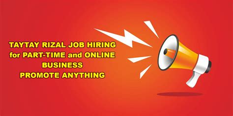 part time jobs taytay rizal|1,582 part time Jobs in Taytay, Rizal, December 2023.